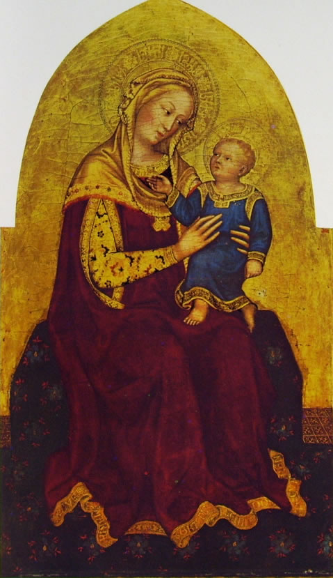 Gentile da Fabriano: Madonna con il Bambino, cm. 96 x 57, National Gallery di Washington.
